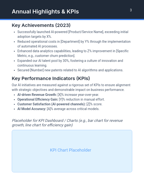 Annual AI Strategy Whitepaper for Execs