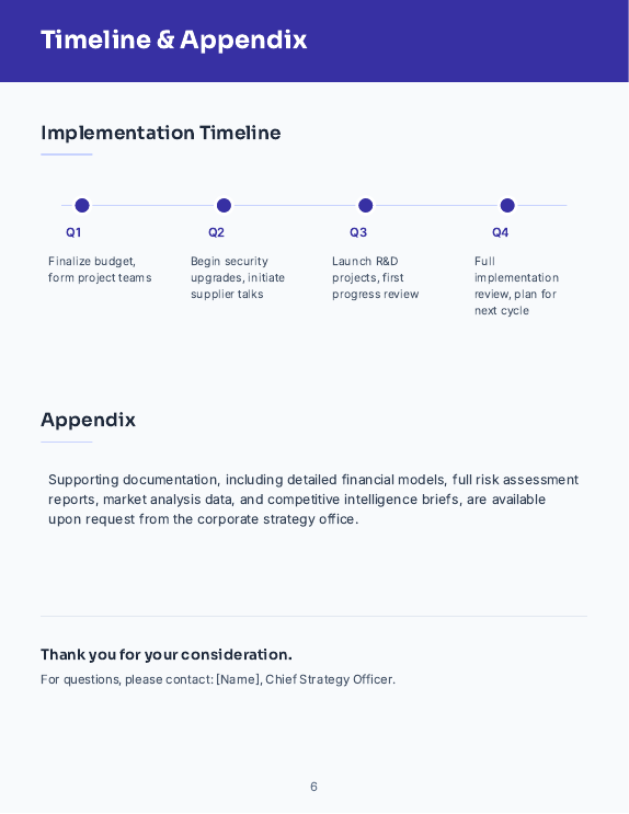 Board Strategic Risk & Governance Brief