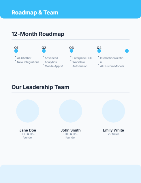 Investor-Focused Company Overview (SaaS)