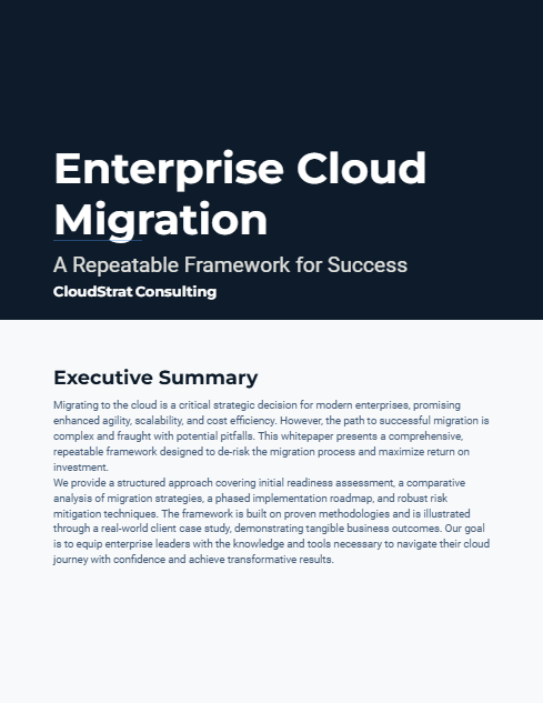 Enterprise Cloud Migration Strategy Guide