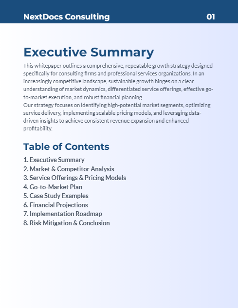 Growth Strategy for Consulting Firms