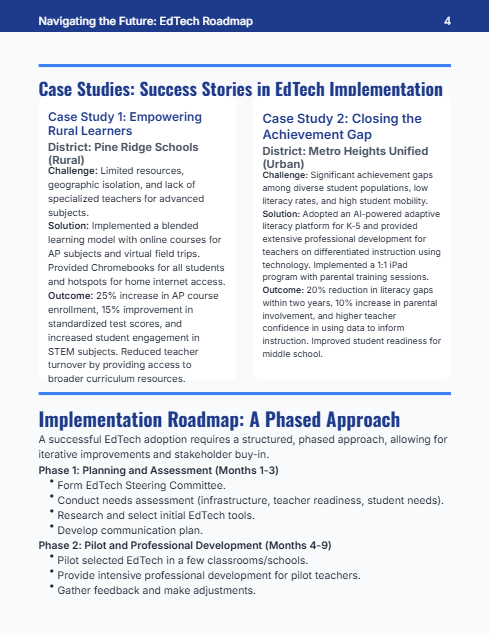EdTech Adoption Roadmap for K-12 Leaders