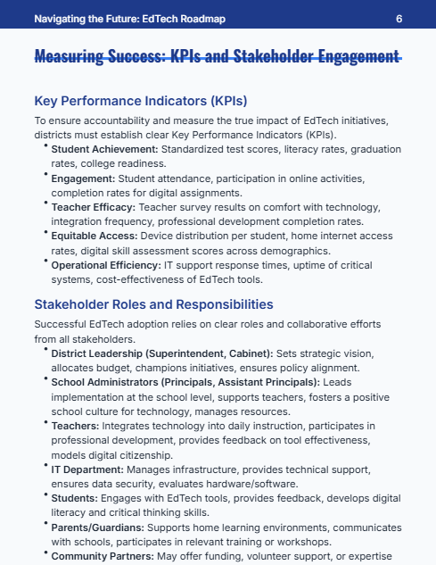 EdTech Adoption Roadmap for K-12 Leaders