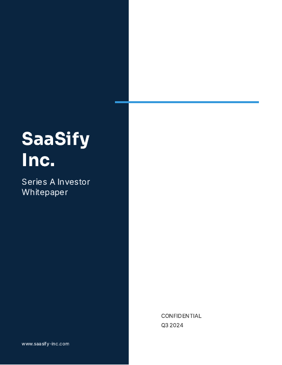 Investor Whitepaper: Series A SaaS Growth Case