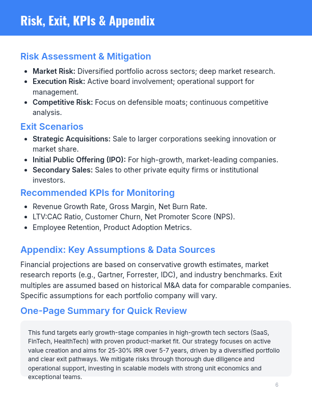 Return Thesis for Early Growth Investors