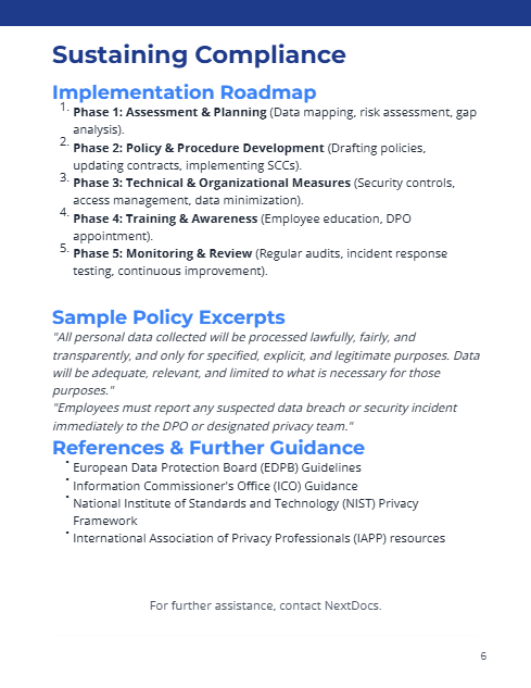 Cross-Border Data Privacy for SMEs
