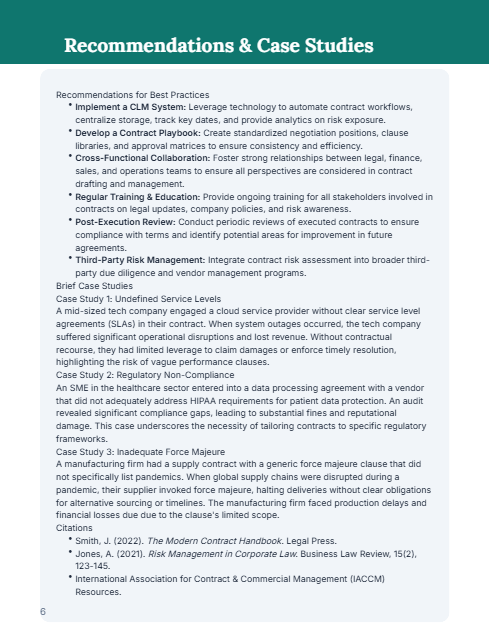 Contract Risk Compliance Guide for SMEs