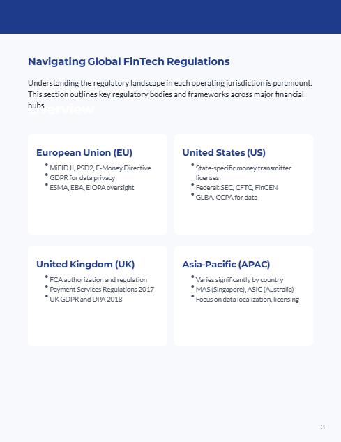Cross-Border Compliance for FinTech Firms