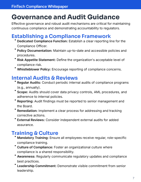 FinTech Regulatory Compliance: Privacy & AML