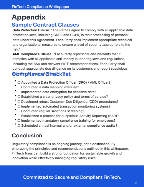 FinTech Regulatory Compliance: Privacy & AML