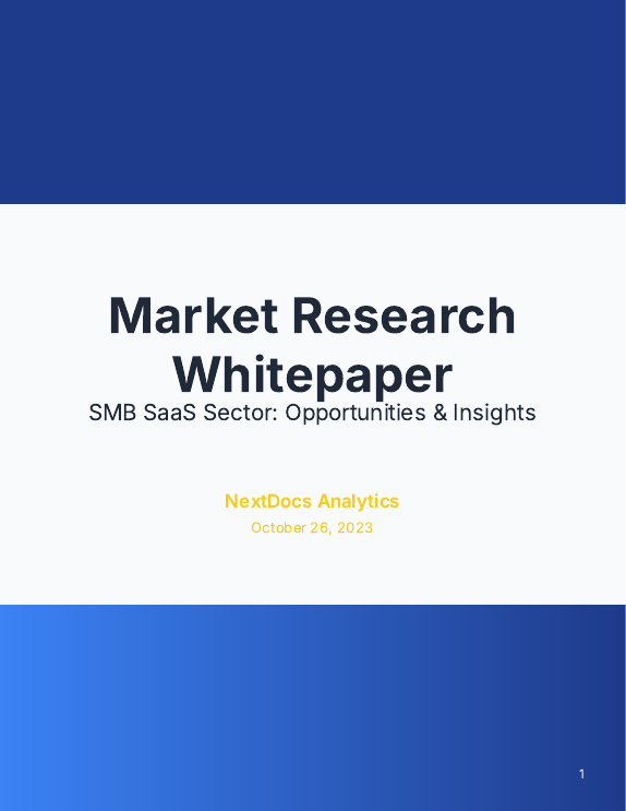 SMB SaaS Market Trends & Forecast