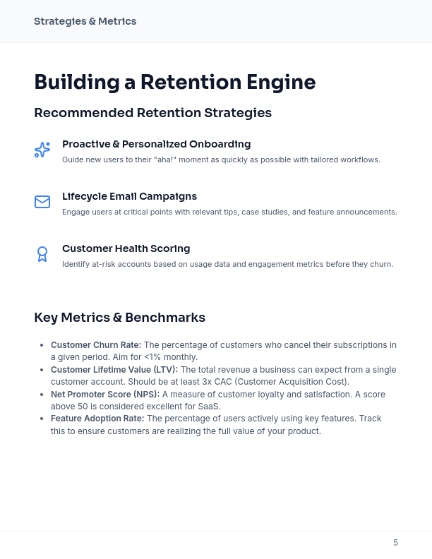 B2B SaaS Retention & ROI Whitepaper