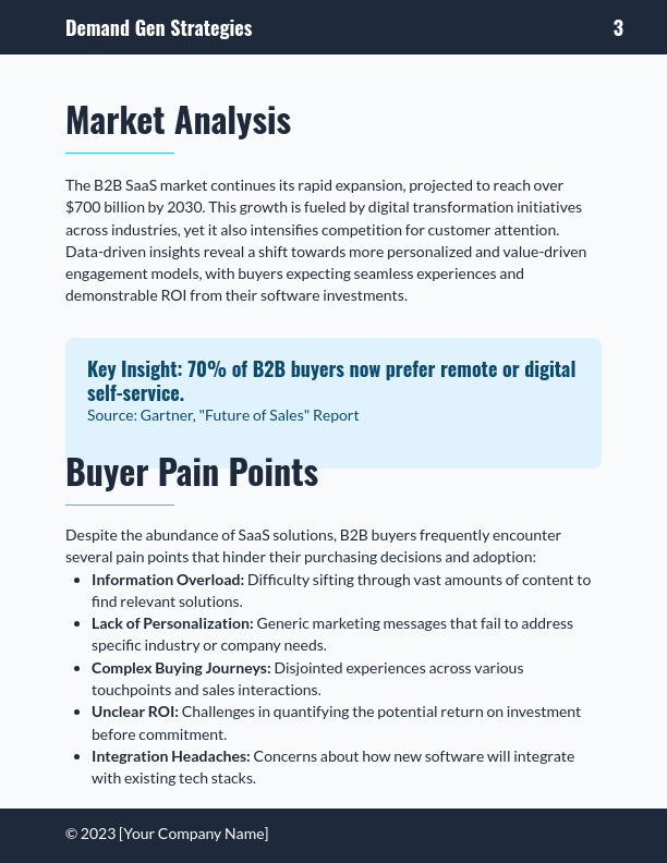 B2B SaaS Demand Gen Whitepaper