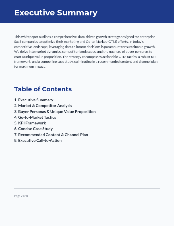 Enterprise SaaS Growth Playbook