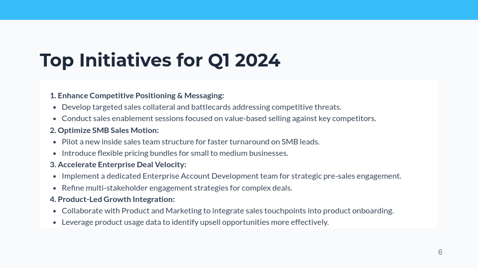 Sales-Focused QBR: Performance & Growth