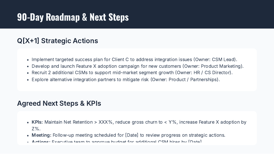 SaaS Growth QBR: Customer Success Review