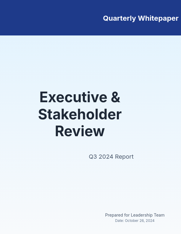 Quarterly Strategic Insights Brief