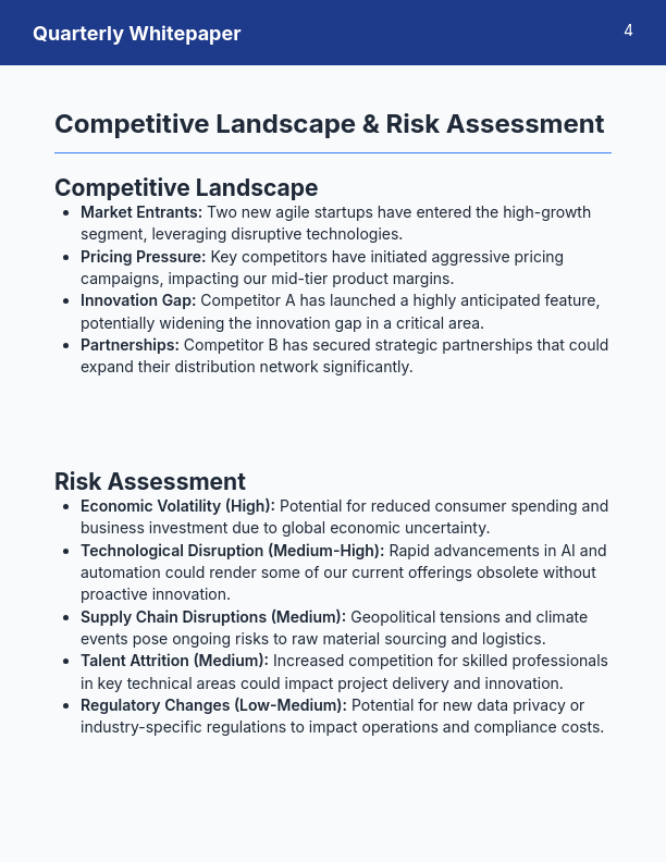 Quarterly Strategic Insights Brief