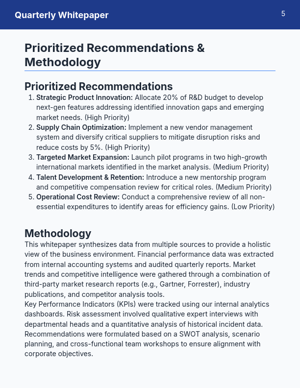 Quarterly Strategic Insights Brief
