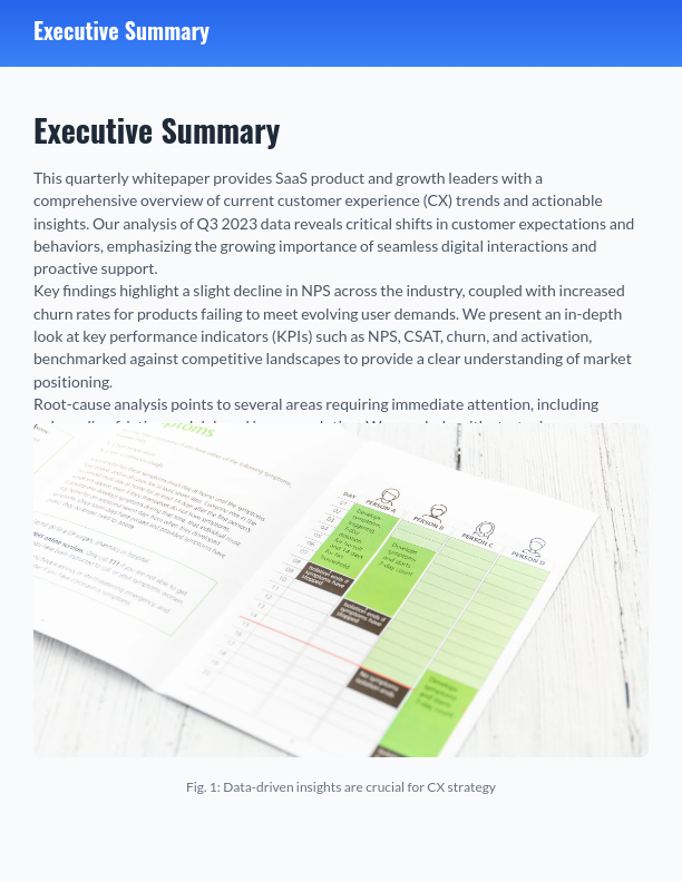 Quarterly CX Insights for SaaS Growth