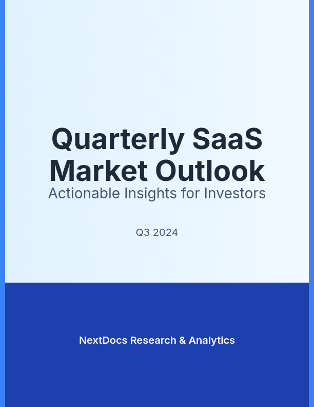 Quarterly Market Outlook for SaaS Investors