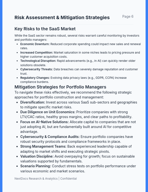 Quarterly Market Outlook for SaaS Investors