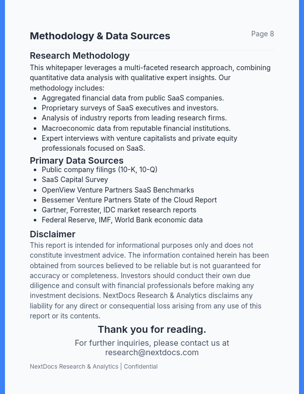 Quarterly Market Outlook for SaaS Investors