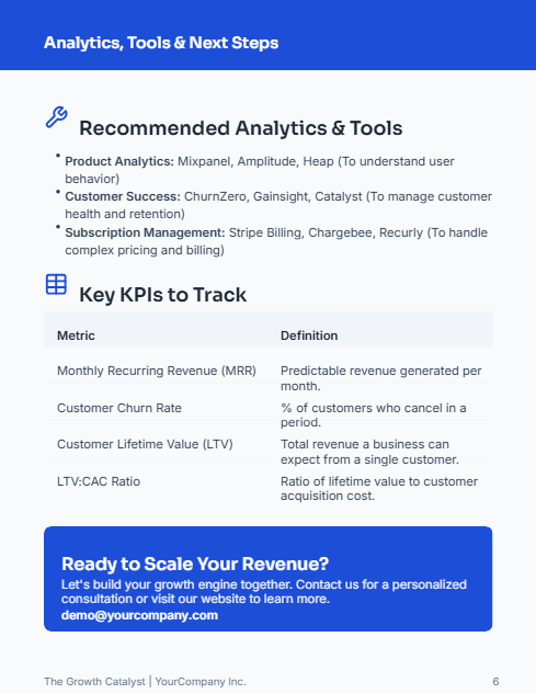 SaaS Growth & Retention Playbook