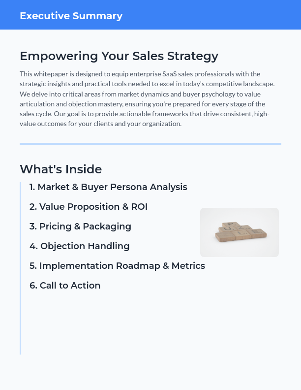 Enterprise SaaS Sales Playbook