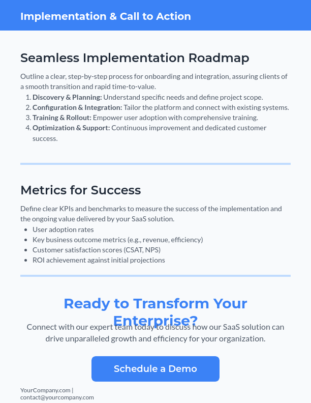 Enterprise SaaS Sales Playbook