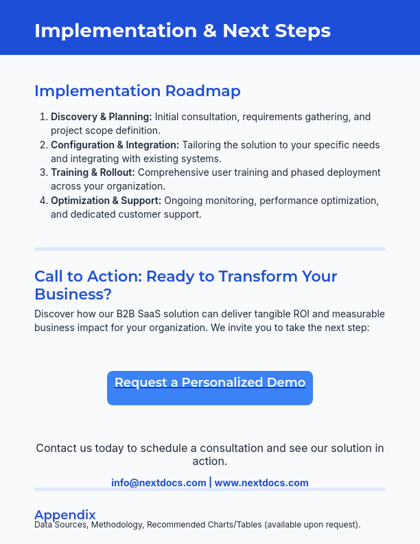 B2B SaaS Sales ROI Whitepaper - Executive Guide