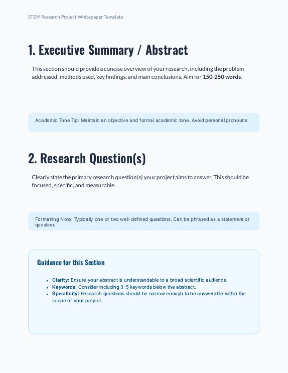 Undergraduate STEM Research Whitepaper