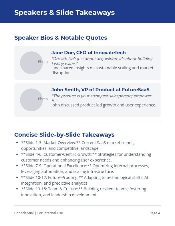 SaaS Growth Webinar Whitepaper for Executives