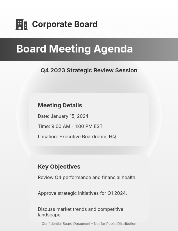 Strategic Board Session Discussion Guide
