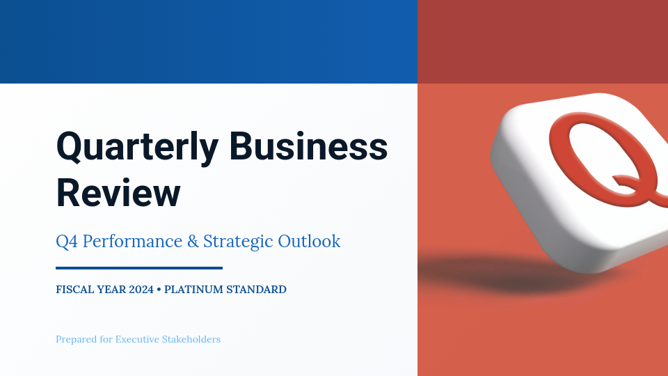Quarterly Business Review Strategic Roadmap