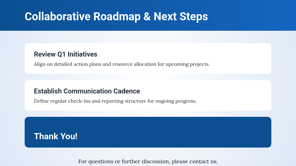 Strategic Quarterly Business Review Agenda