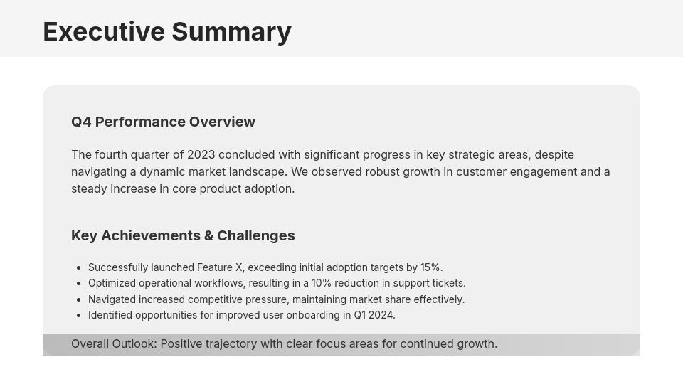 Strategic QBR Meeting Framework