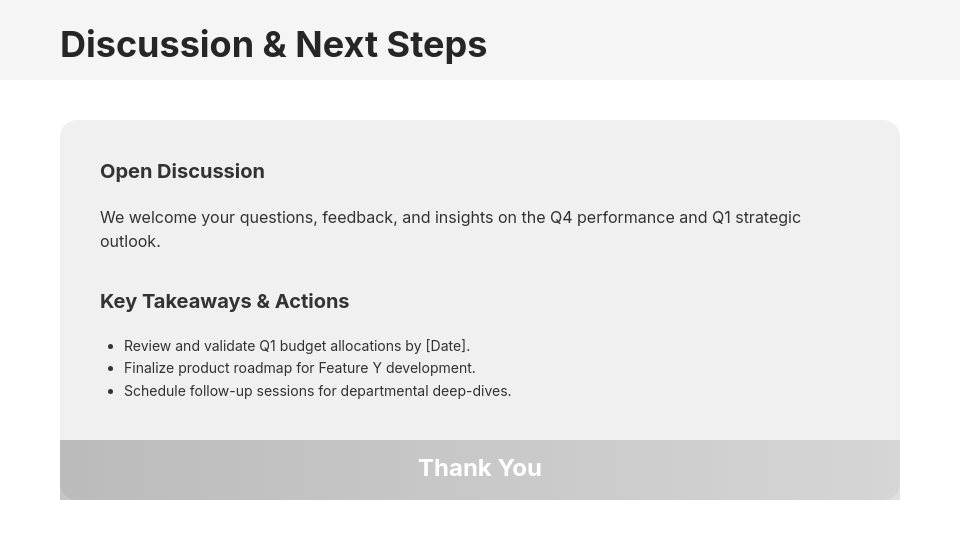 Strategic QBR Meeting Framework