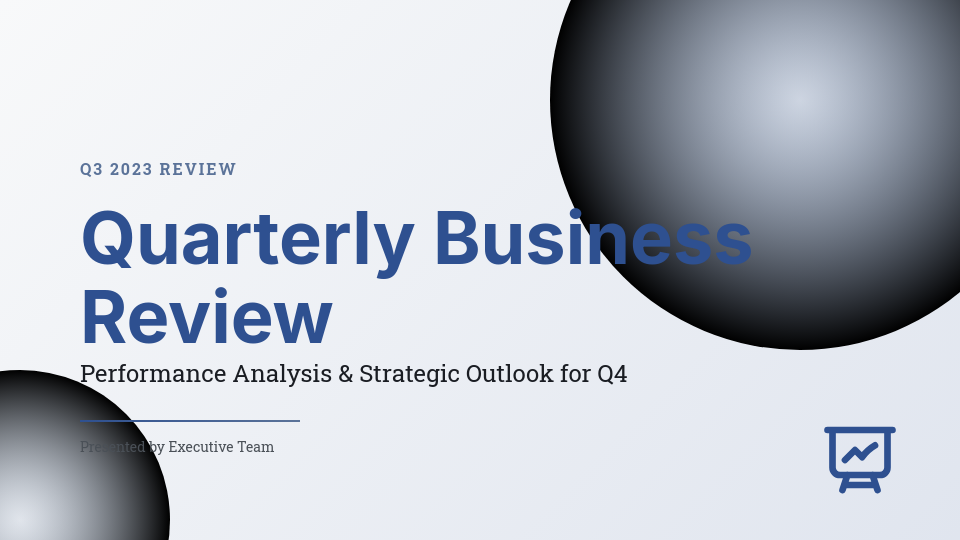 Data-Driven Quarterly Business Review Agenda
