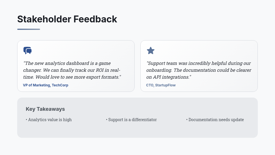 Data-Driven Quarterly Business Review Agenda