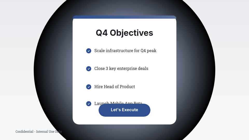 Data-Driven Quarterly Business Review Agenda