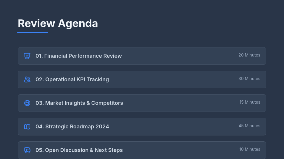 Quarterly Business Review Executive Sync