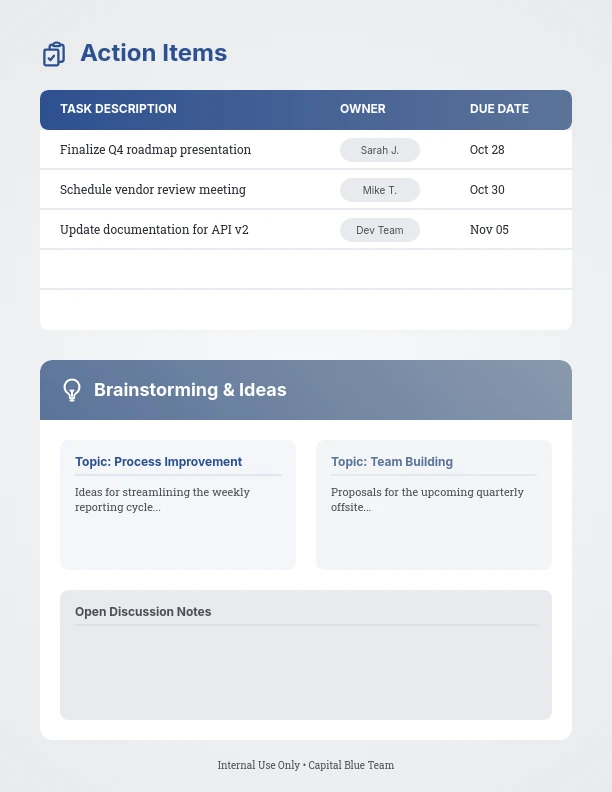 Strategic Weekly Team Sync Guide