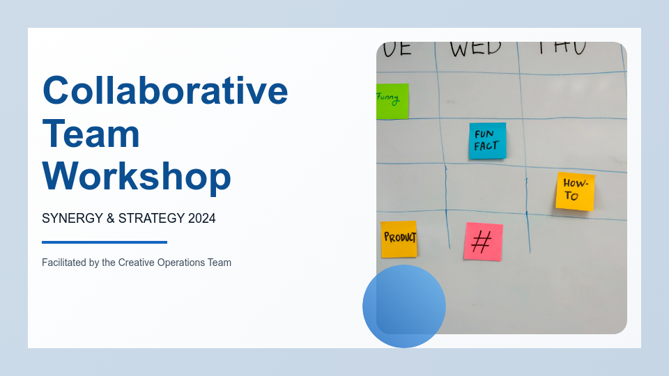 Collaborative Team Workshop Plan