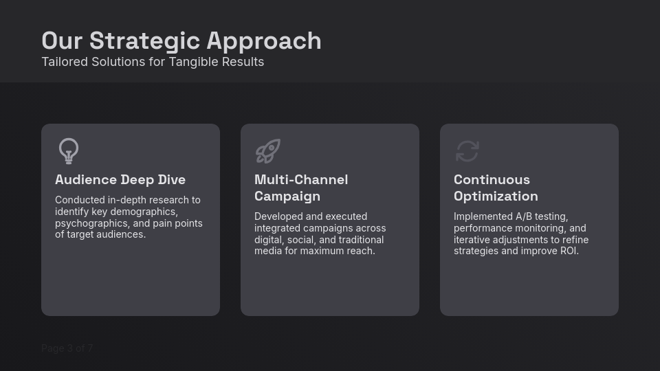 Strategic Agency Growth Case Showcase