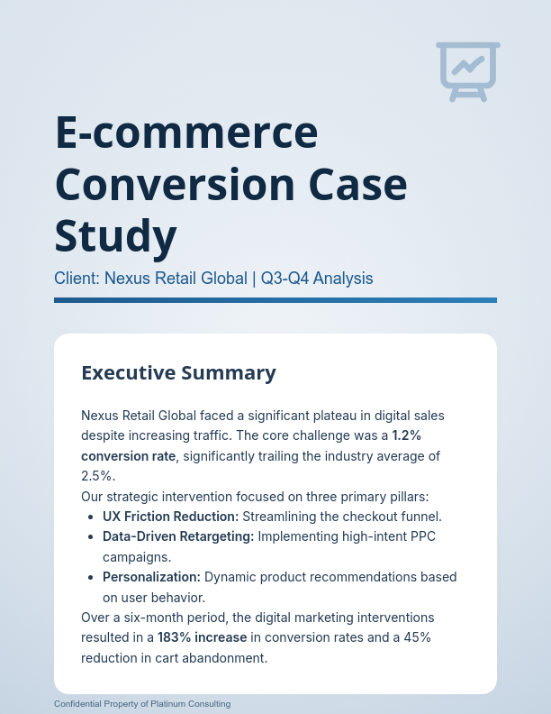 D2C E-commerce Conversion Rate Success Study