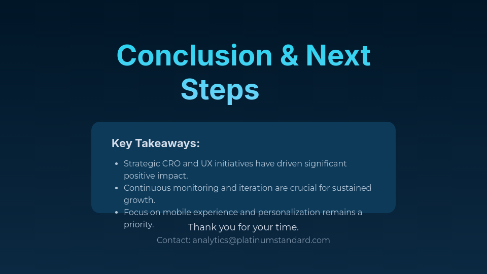 Retail Conversion Optimization Analysis