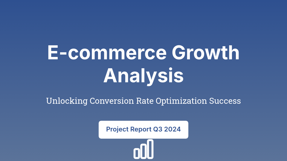 E-commerce Conversion & Growth Analysis