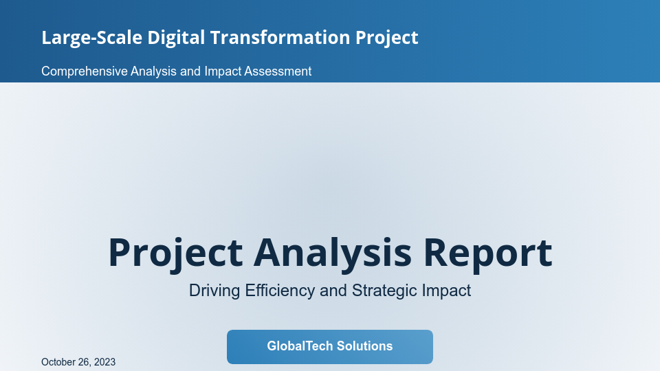 Enterprise Solution ROI & Impact Analysis