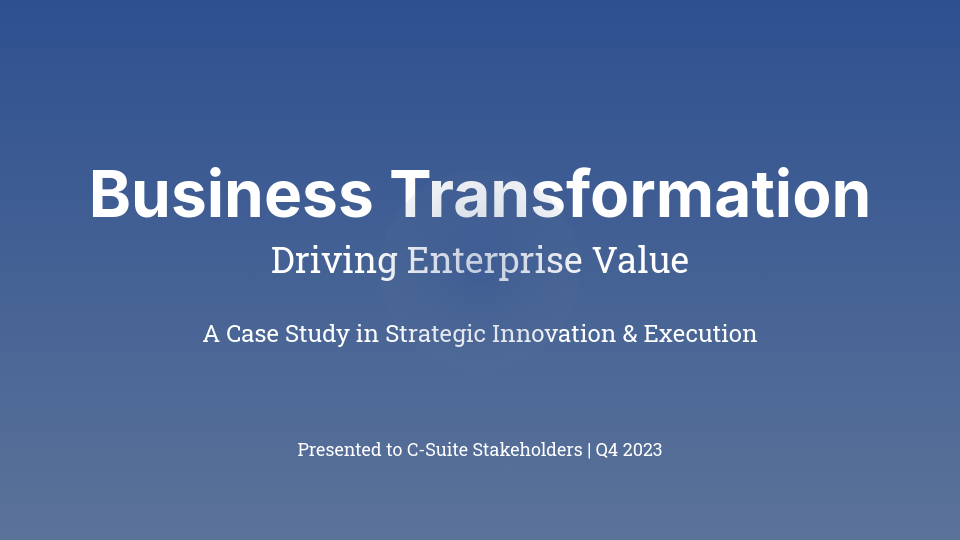 Global Enterprise Impact & Scalability Report